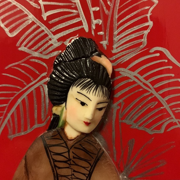 Small Hand Painted Panel Divider 18.5" W x 14" H - Picture 9 of 14